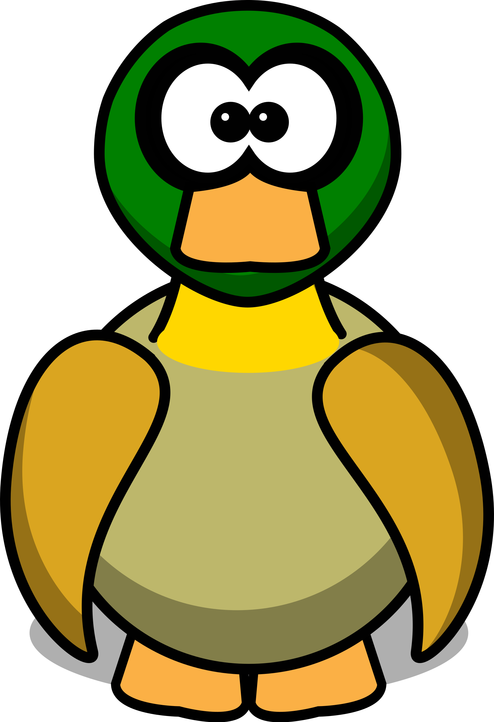 Rubber Duck Clip Art Free Clipart - Cartoon Duck (1643x2400)