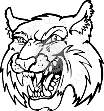 Bobcat Clipart Mascot - Bobcat Clip Art (336x361)