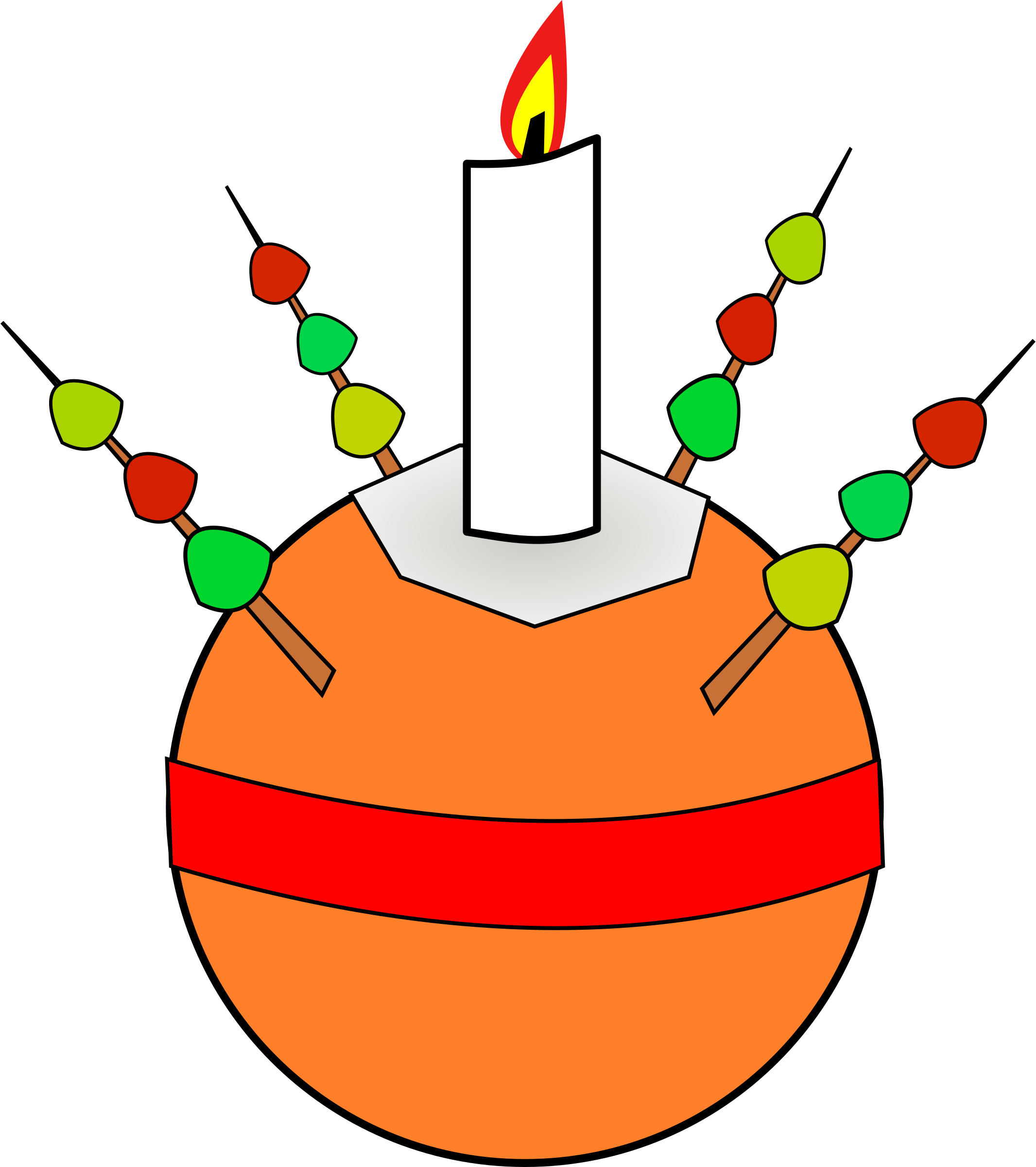Big Image - Christingle Clipart (2132x2400)