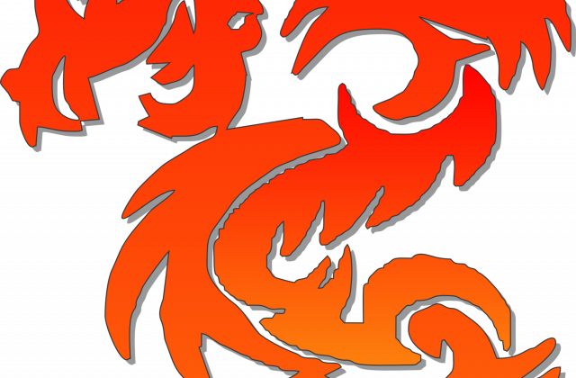 Birthday Dog Images - Chinese Dragon Sticker (rectangle) (640x420)