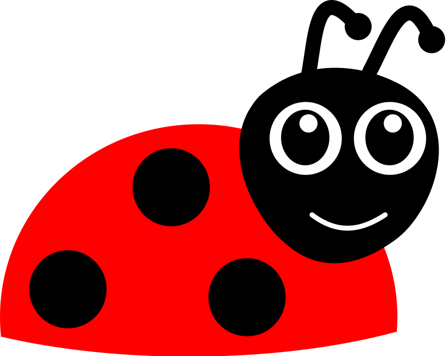 Beatle Clipart Ladybug - Cartoon Ladybug (900x717)