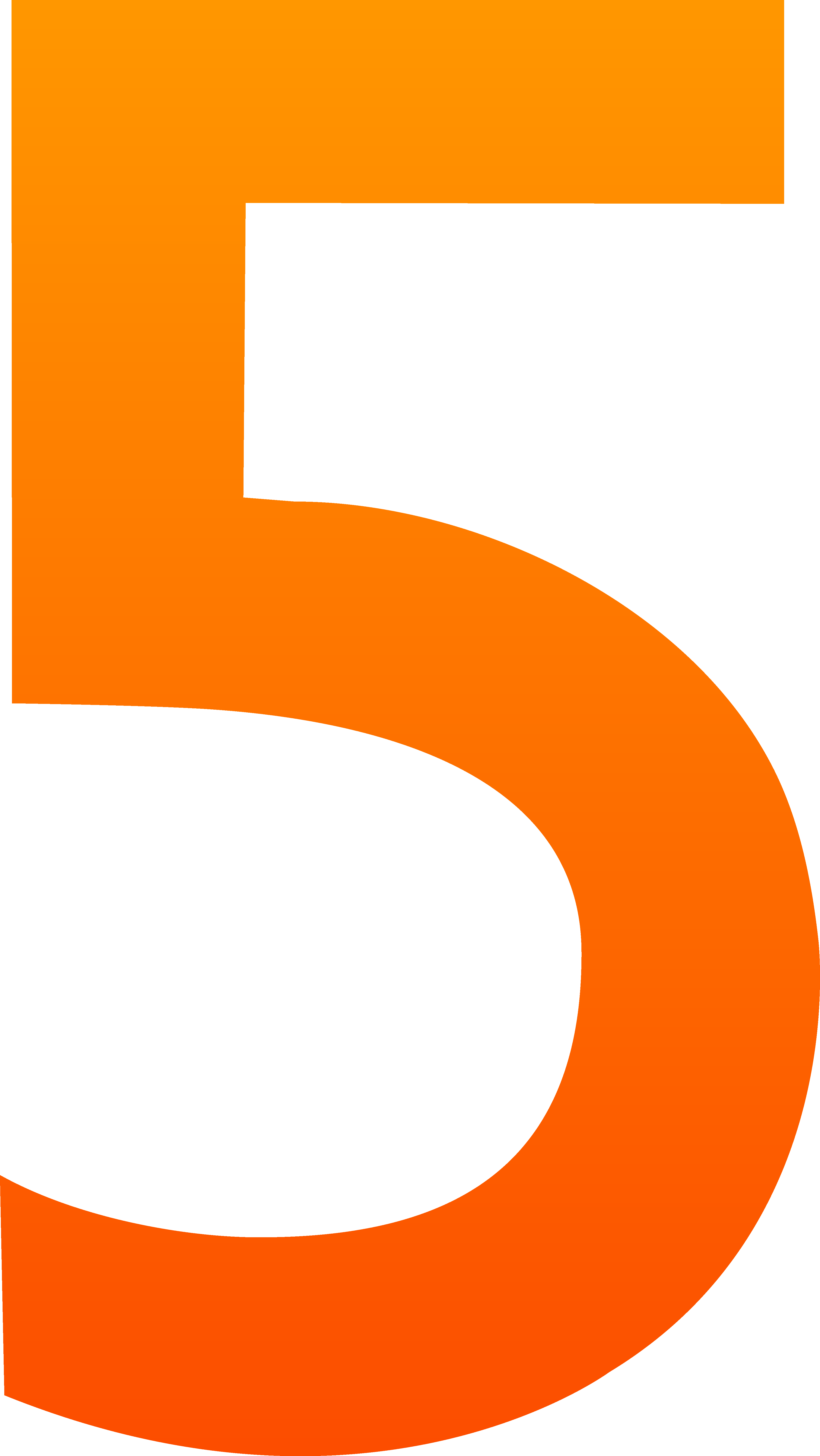 Five Number Clip Art - 5 Clipart (3842x6822)