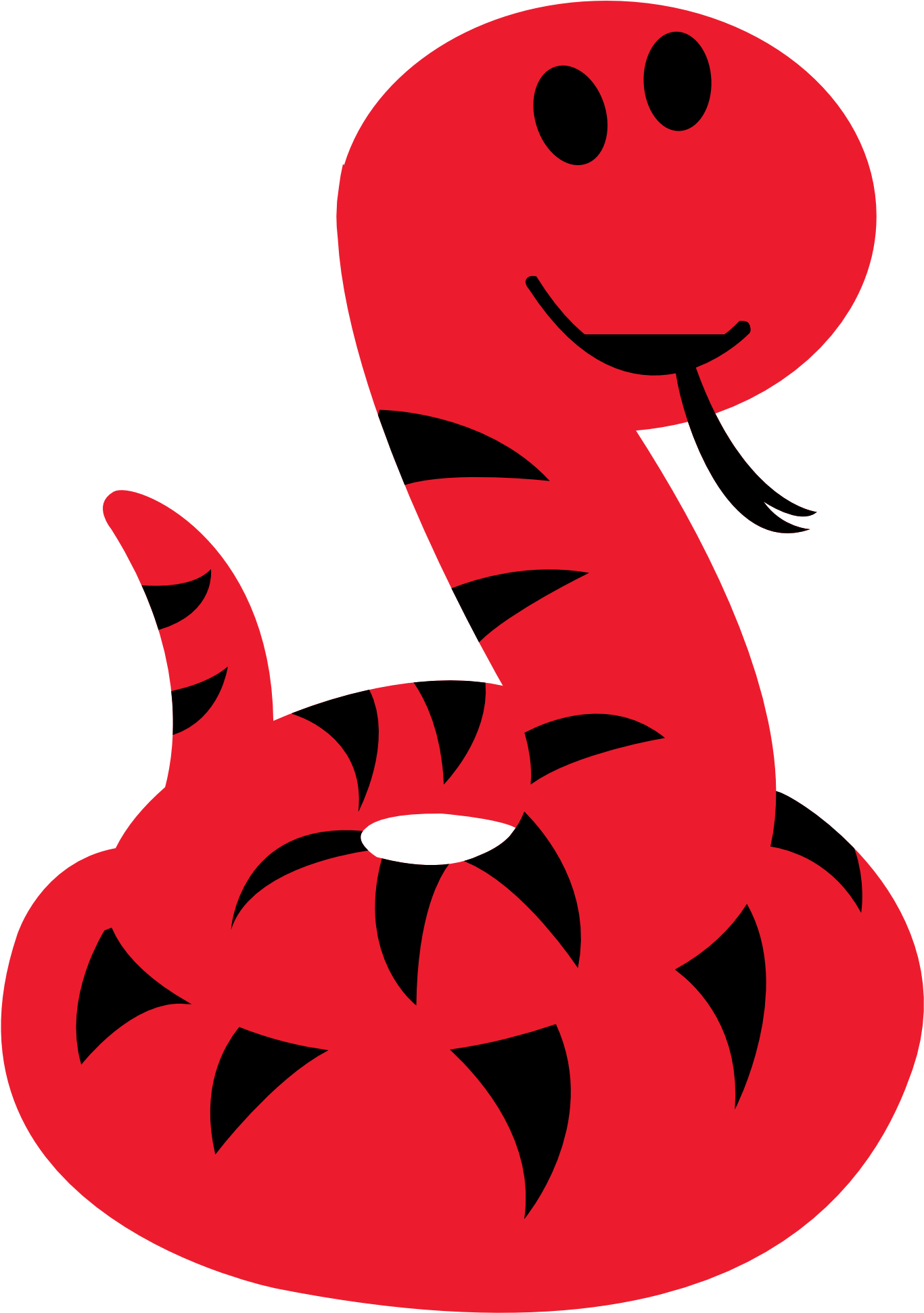 Red Snake Clipart - Cartoon Red Snake Clipart (1979x1979)