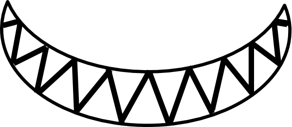Creepy Smile Clip Art At Clker - Christmas Day (600x261)