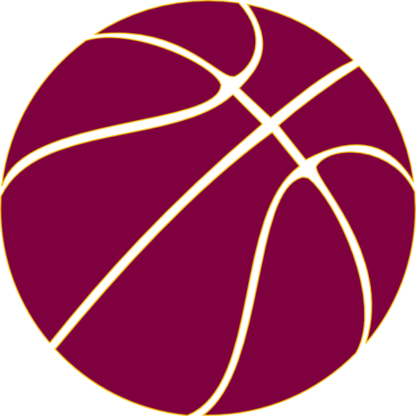 Gold Outline Basketball Clip Art At Clkercom Vector - Basketball Png (600x599)