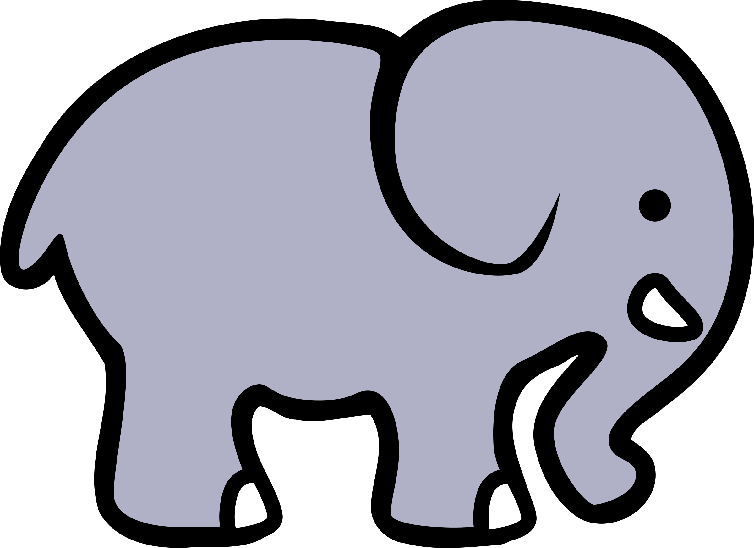 Éléphant Clipart - Elephant Clipart (2400x1743)