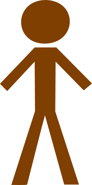Human Clip Art - Stick Figure Transparent Background (300x598)