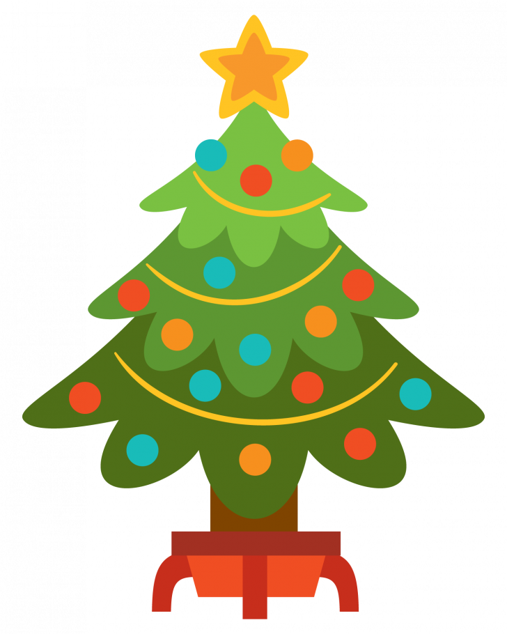 Free Christmas Border Clipart - Merry Christmas Tree Png (728x910)