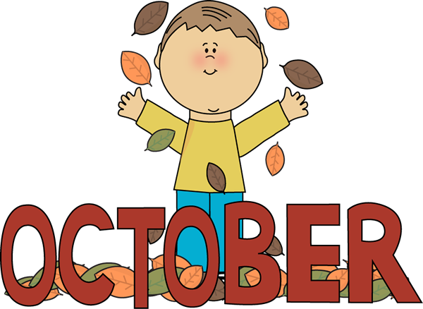 Free October Clip Art - Months Of The Year October (600x438)