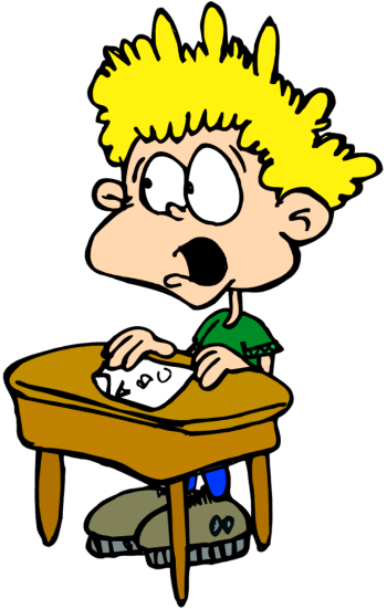 Scary Clip Art Free - Animated Student (350x551)