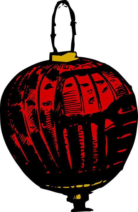 Asian, Chinese, Chinese New Year - โคม ไฟ จีน Png (470x720)