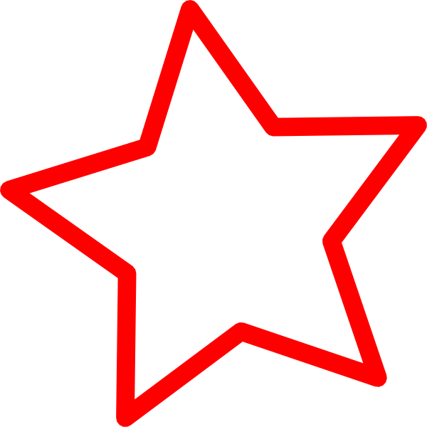 Star Clipart Red (600x600)