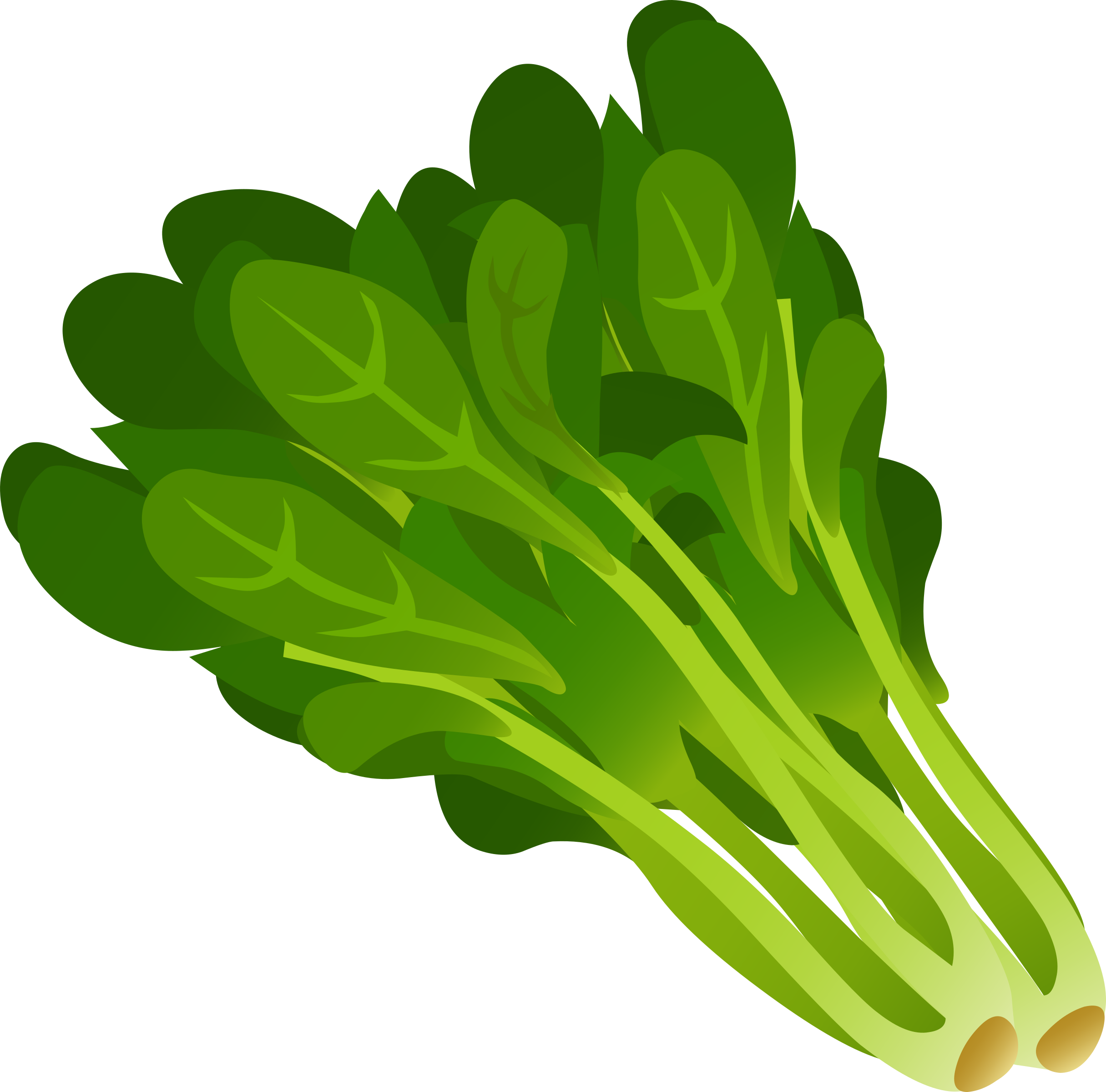 Clipart - Spinach Clipart (2431x2400)