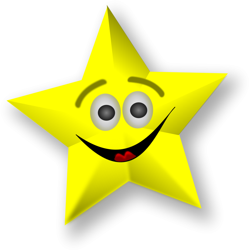 Smiling Mouth Small Clipart 300pixel Size - Smiling Stars (900x899)