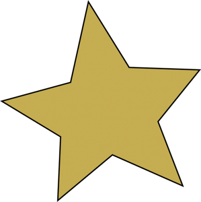 Gold Star Clipart Free Clipart Images - Star Clipart No Background (400x402)