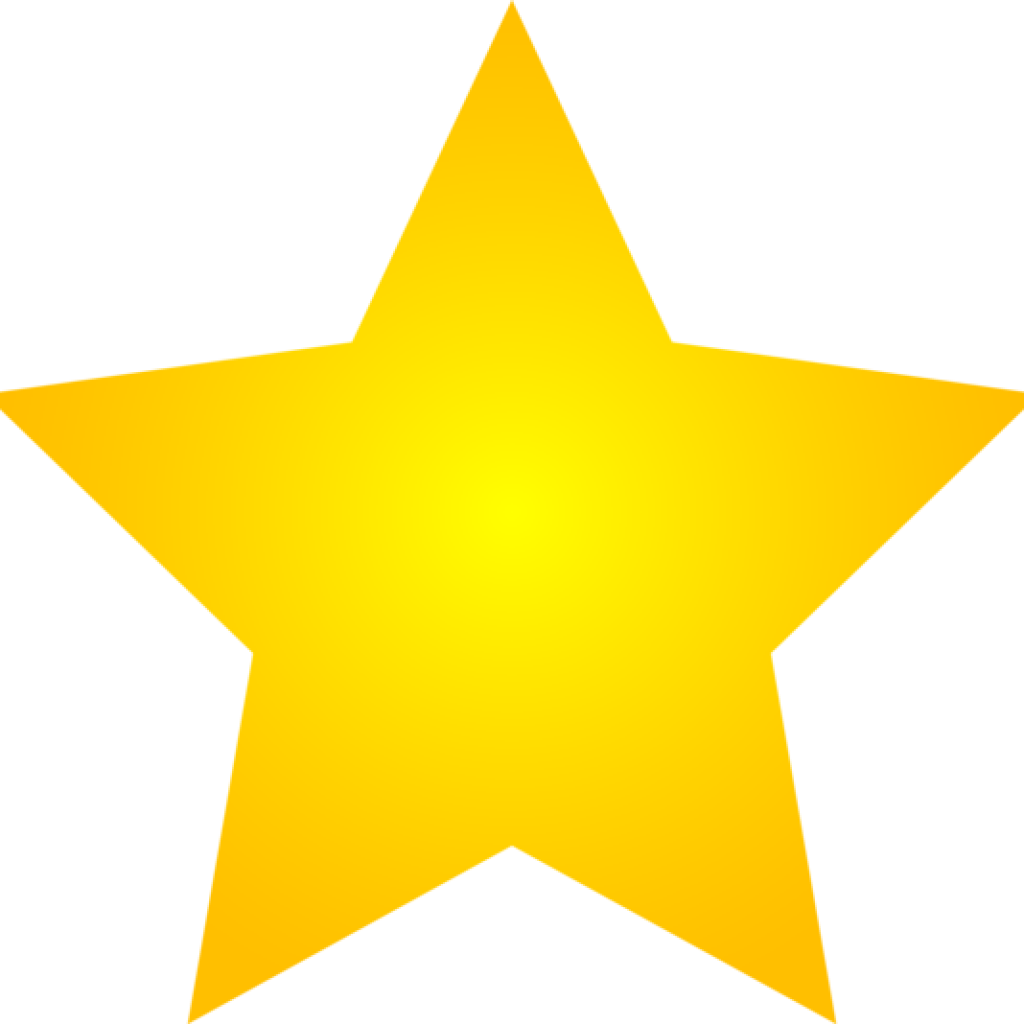 Gold Star Clipart Gold Star Clipart Clipart Panda Free - Star With Black Background (1024x1024)