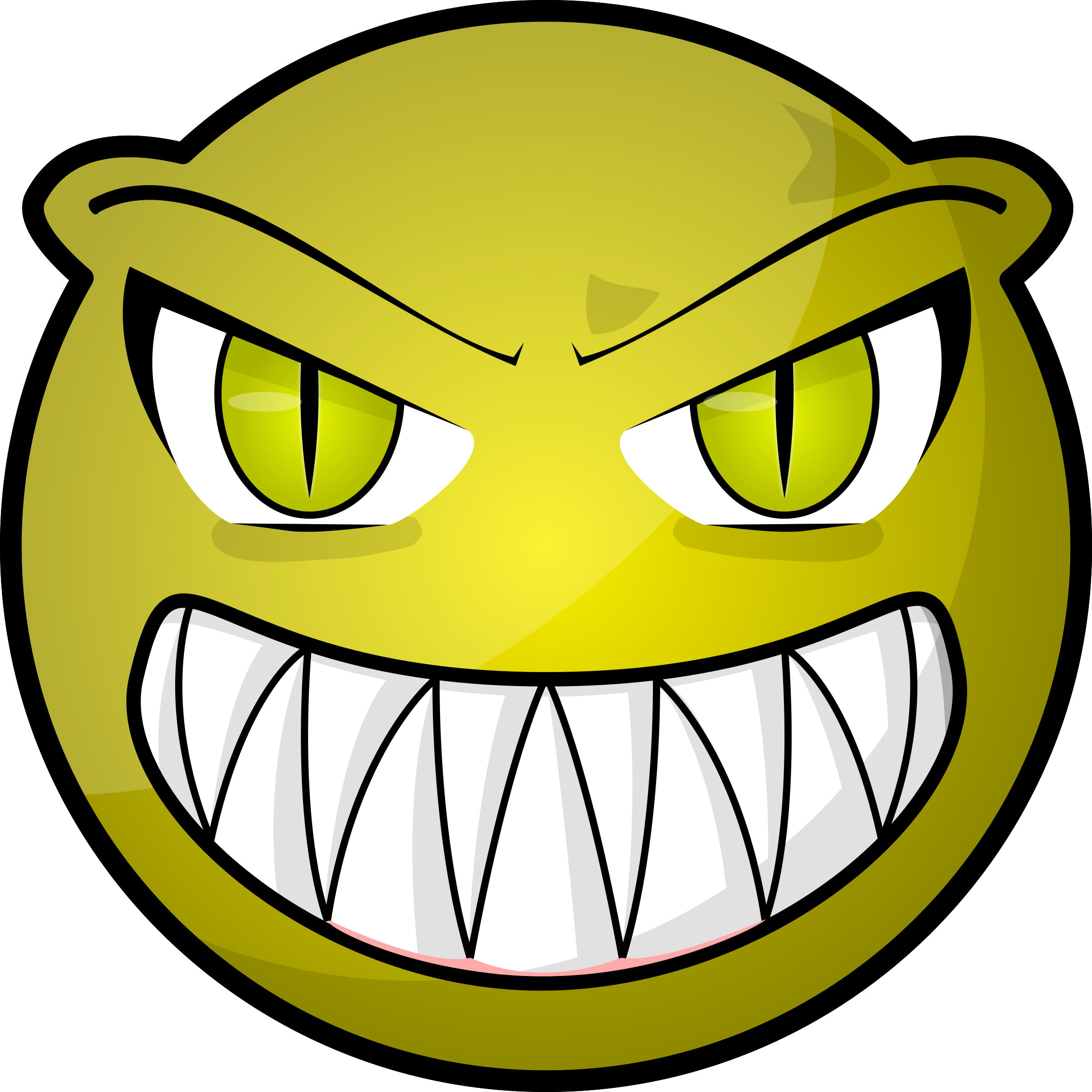Clipart - Scary Face Clipart.