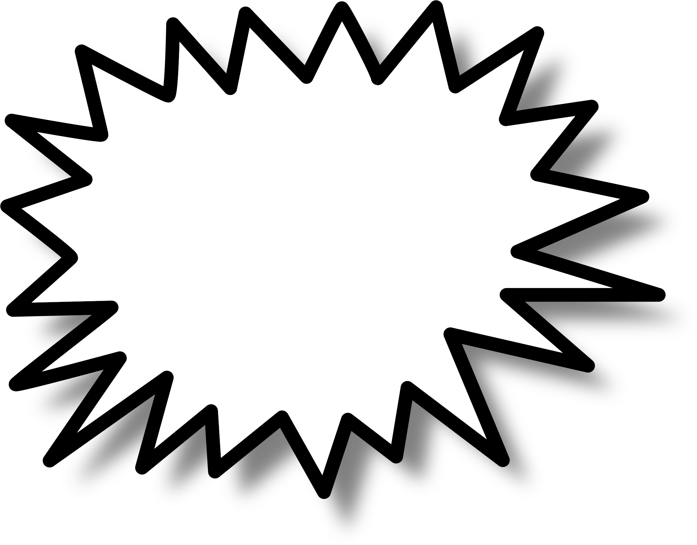 This Free Icons Png Design Of Callout Star - Star Burst Clip Art (2400x1874)