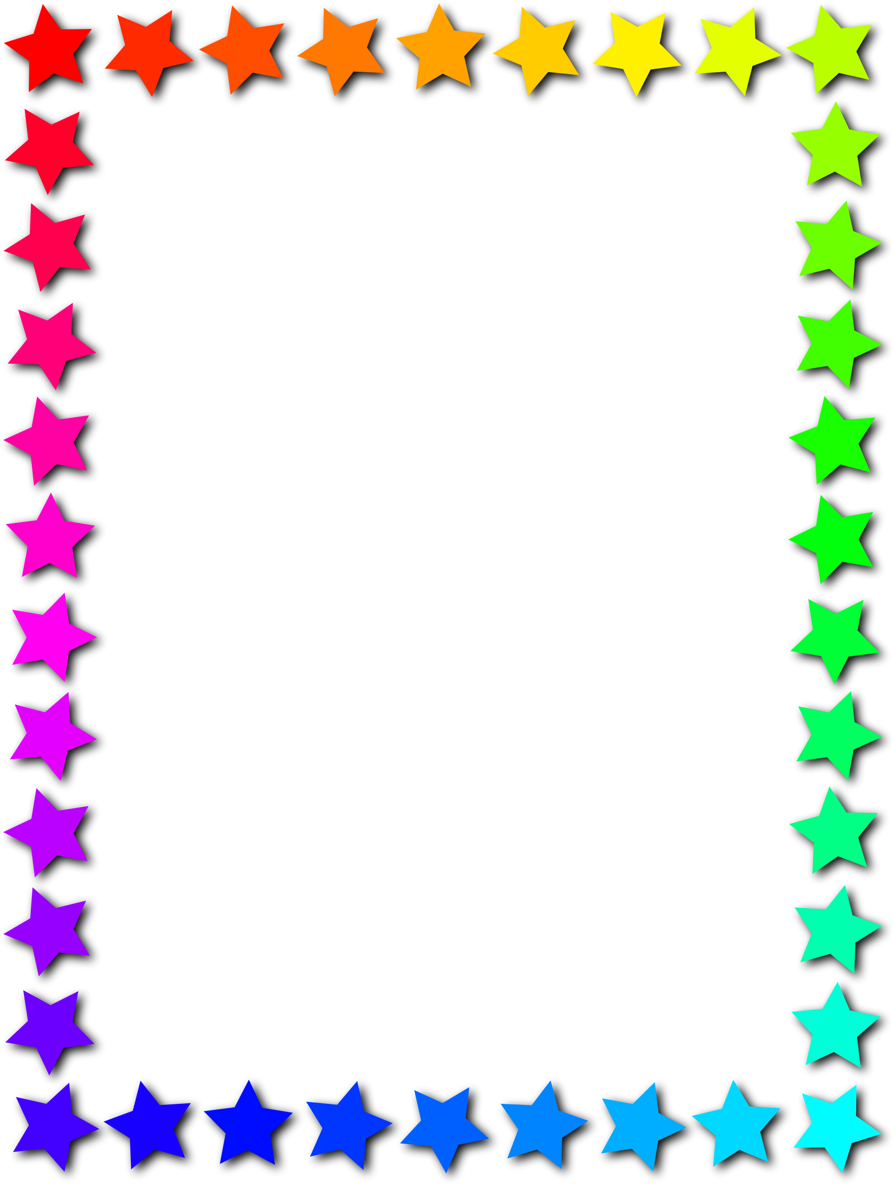Clipart - Stars Frame Png (1796x2381)