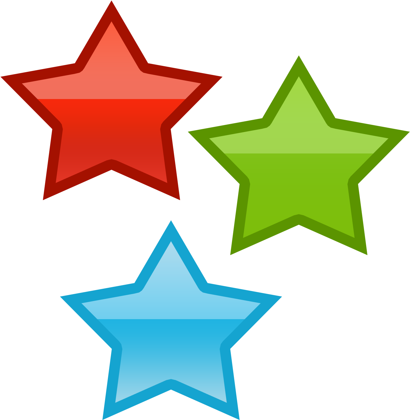Three Stars By Worddraw Three Stars By Worddraw - Clip Art 3 Stars (1402x1437)