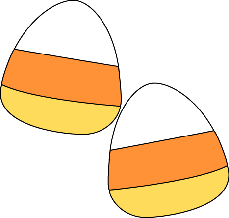 Candy Corn Pieces - Candy Corn Clipart No Background (467x444)