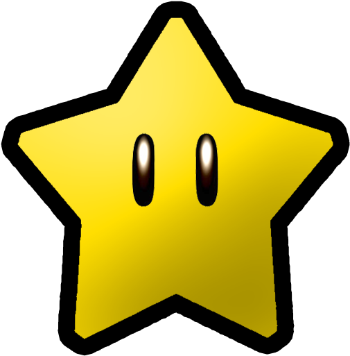 Nintendo Clipart - Super Mario Power Star (600x600)