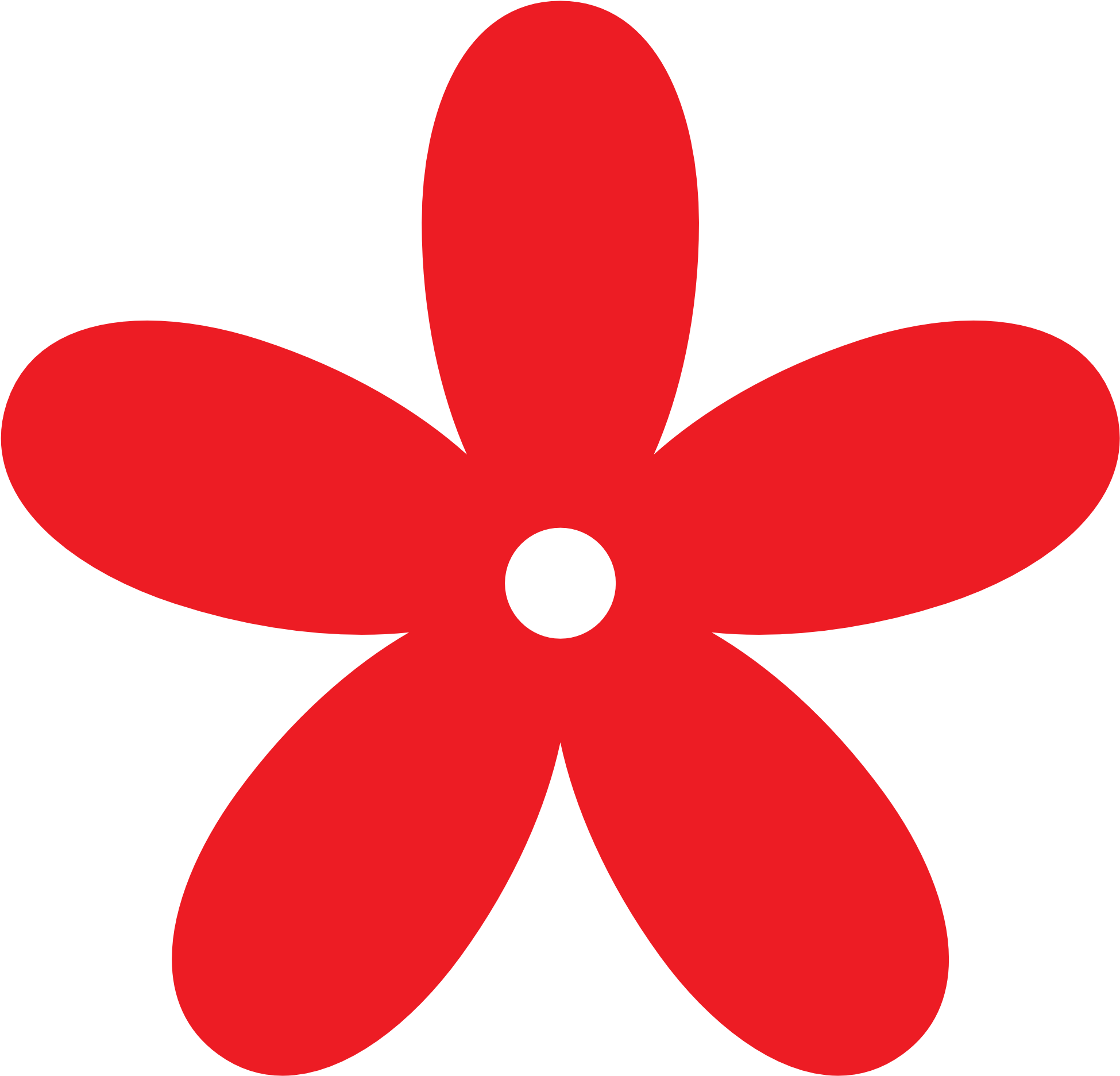 Red Star Clipart Cliparts - Red Flower Clip Art (1969x1952)