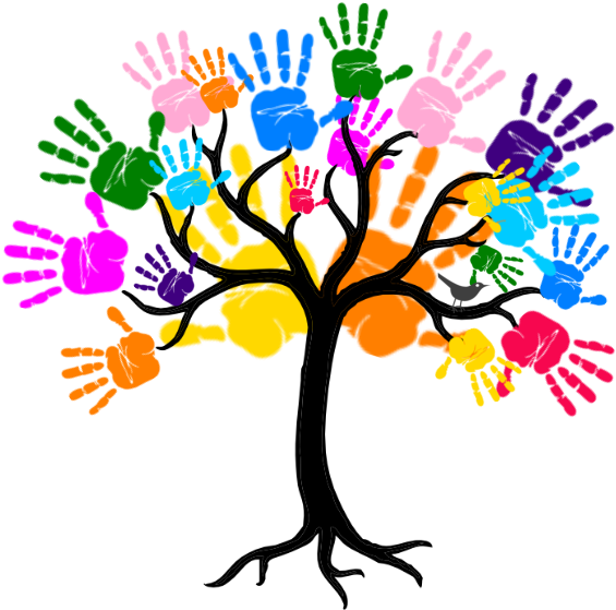 Tree Clipart Black And White (600x591)