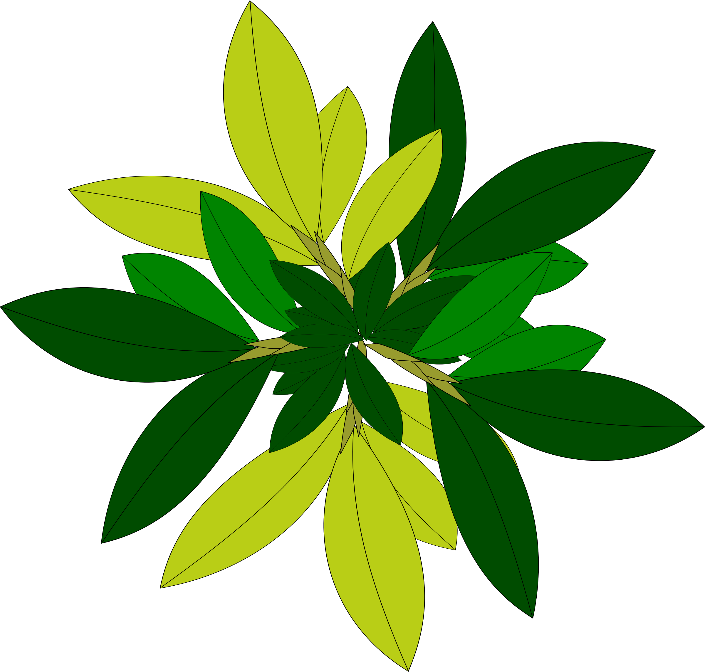 Tree-08 - Plant Top View Vector Png (2400x2288)