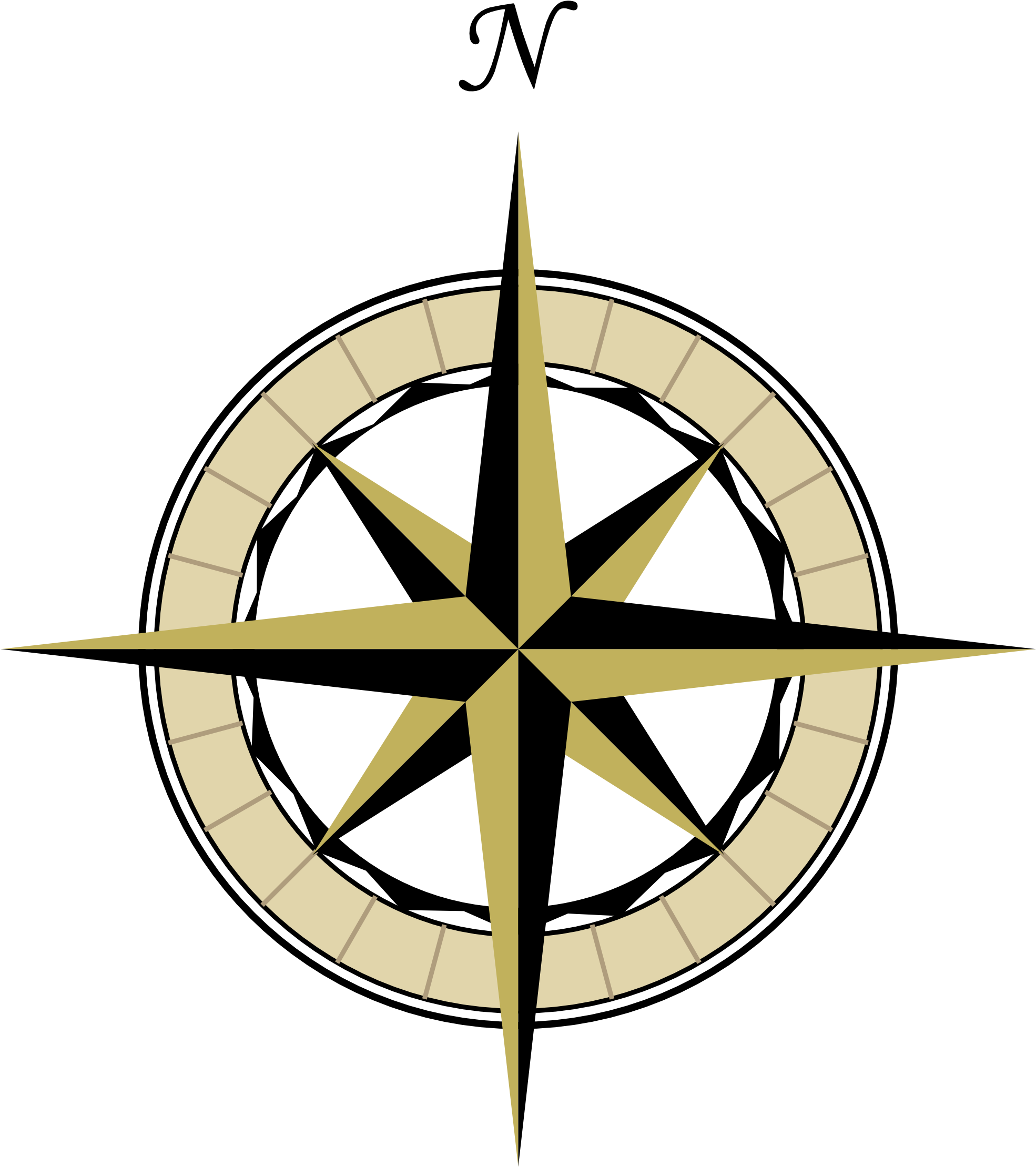 Compass Vintage Steampunk Clip Art Pass Rose The Graphics - Map Compass Rose Png (1970x2219)
