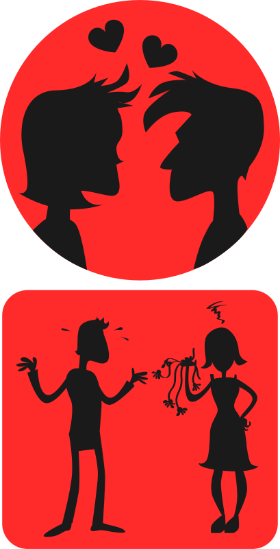 Free Vector Relationships Love Clip Art - Angel Tube Station (383x750)