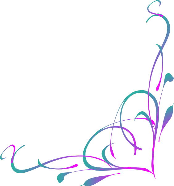 Purple And Turquoise Swirls (564x600)