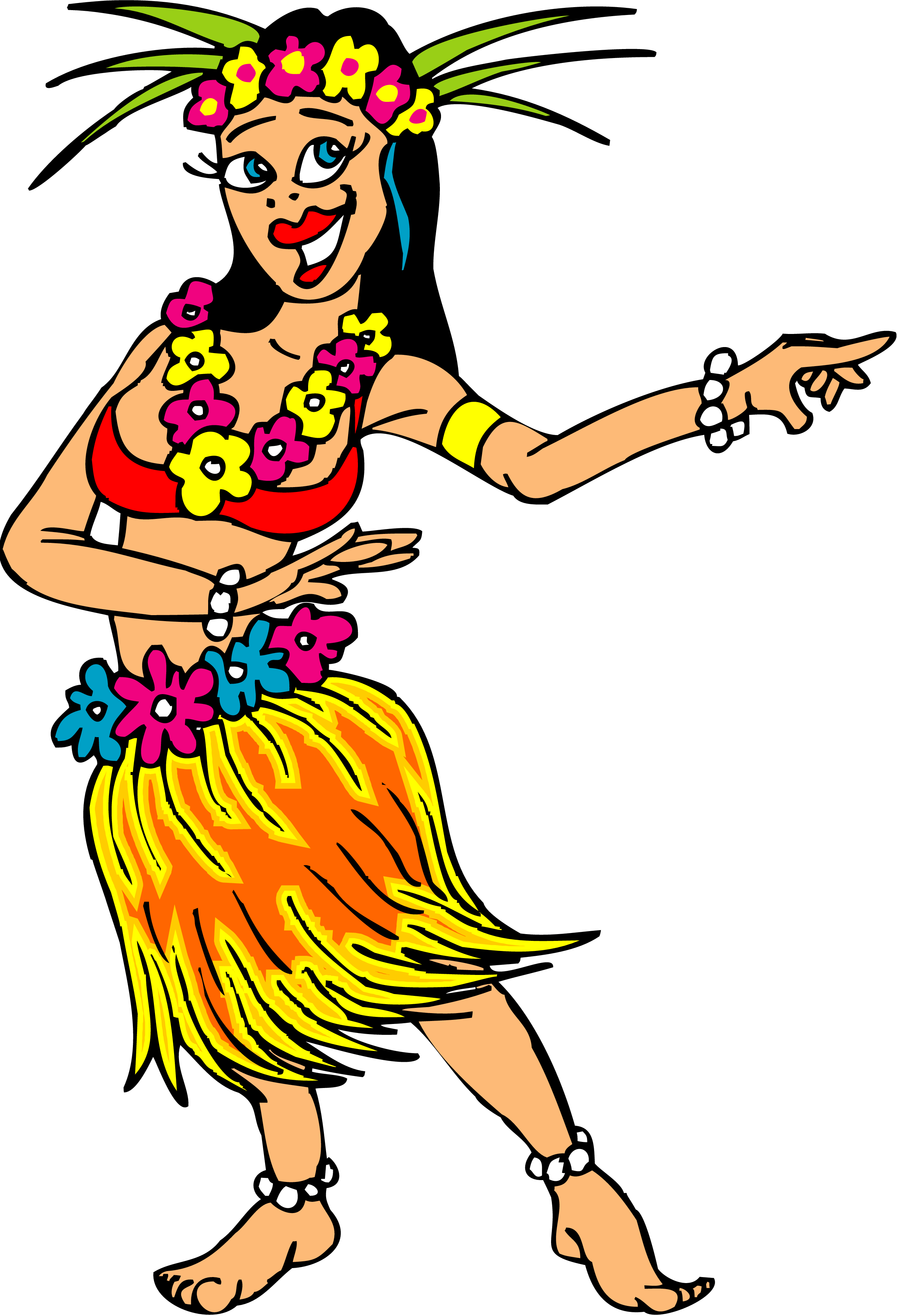 Hawaii Clip Art - Hula Dancers Clip Art (2396x3515)