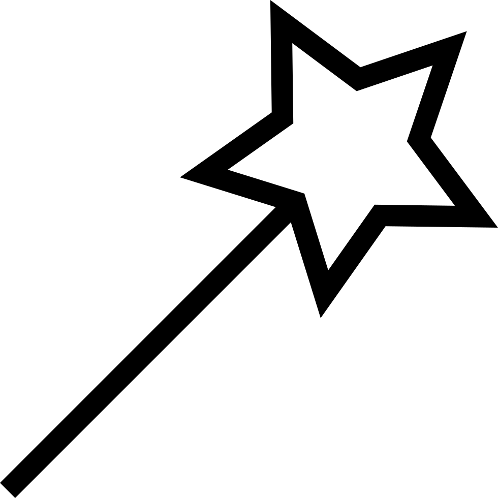 Magic Wand Svg Png Icon Free Download - Happy Birthday Sir Hindi (980x980)