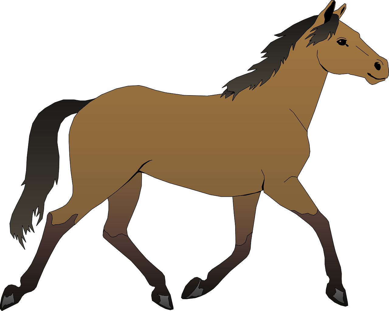 Horse Free Vector - Horse Clipart (1280x1026)