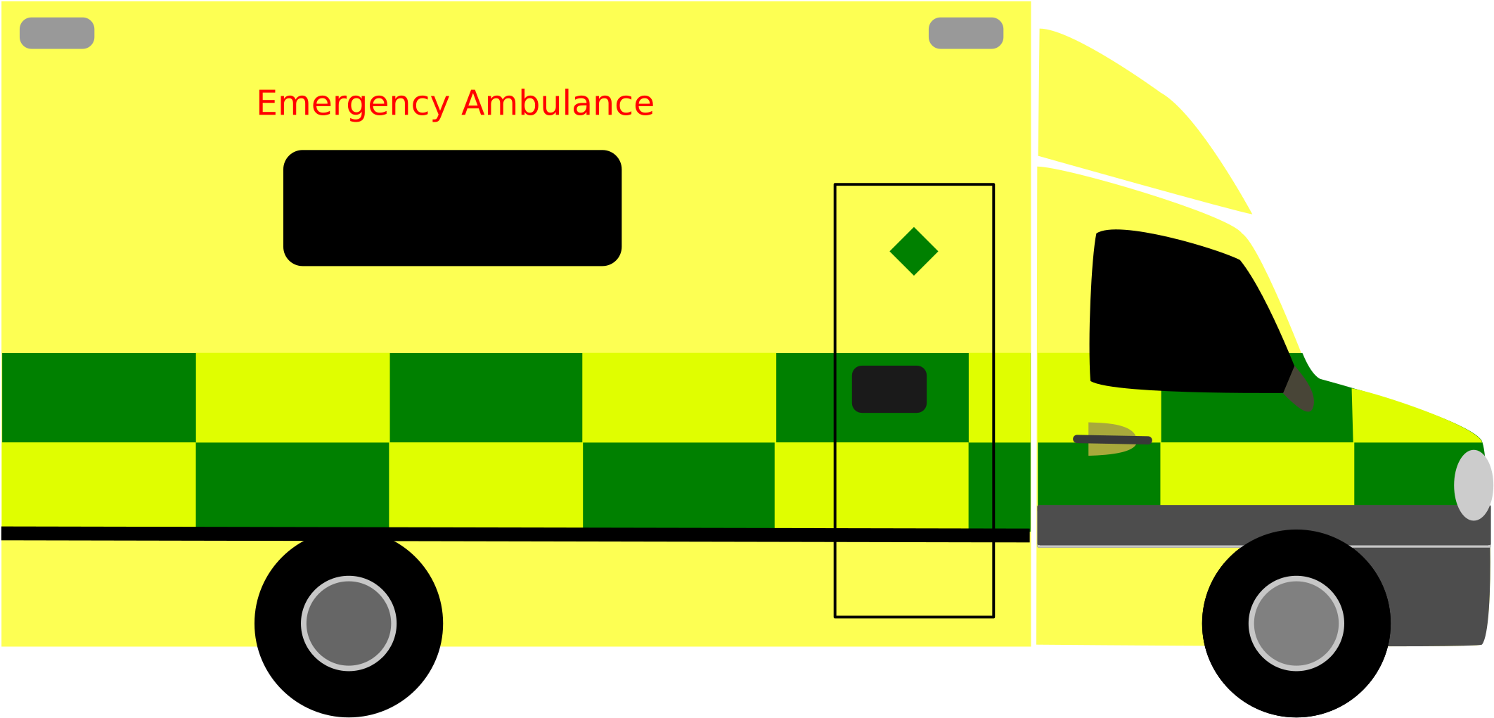 Big Image - British Ambulance Clipart (2400x1296)