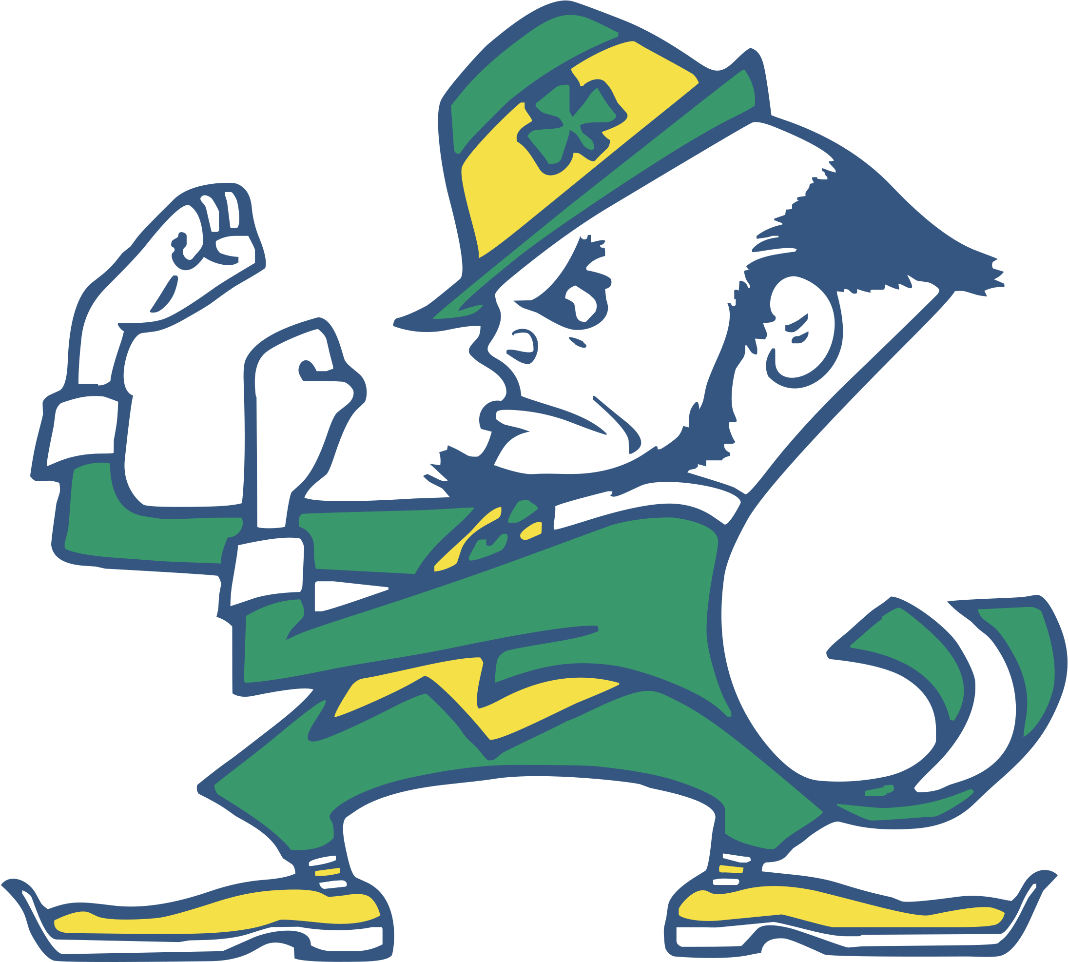 Notre Dame Fighting Irish Logo - Notre Dame Fighting Irish Mascot (2400x2400)