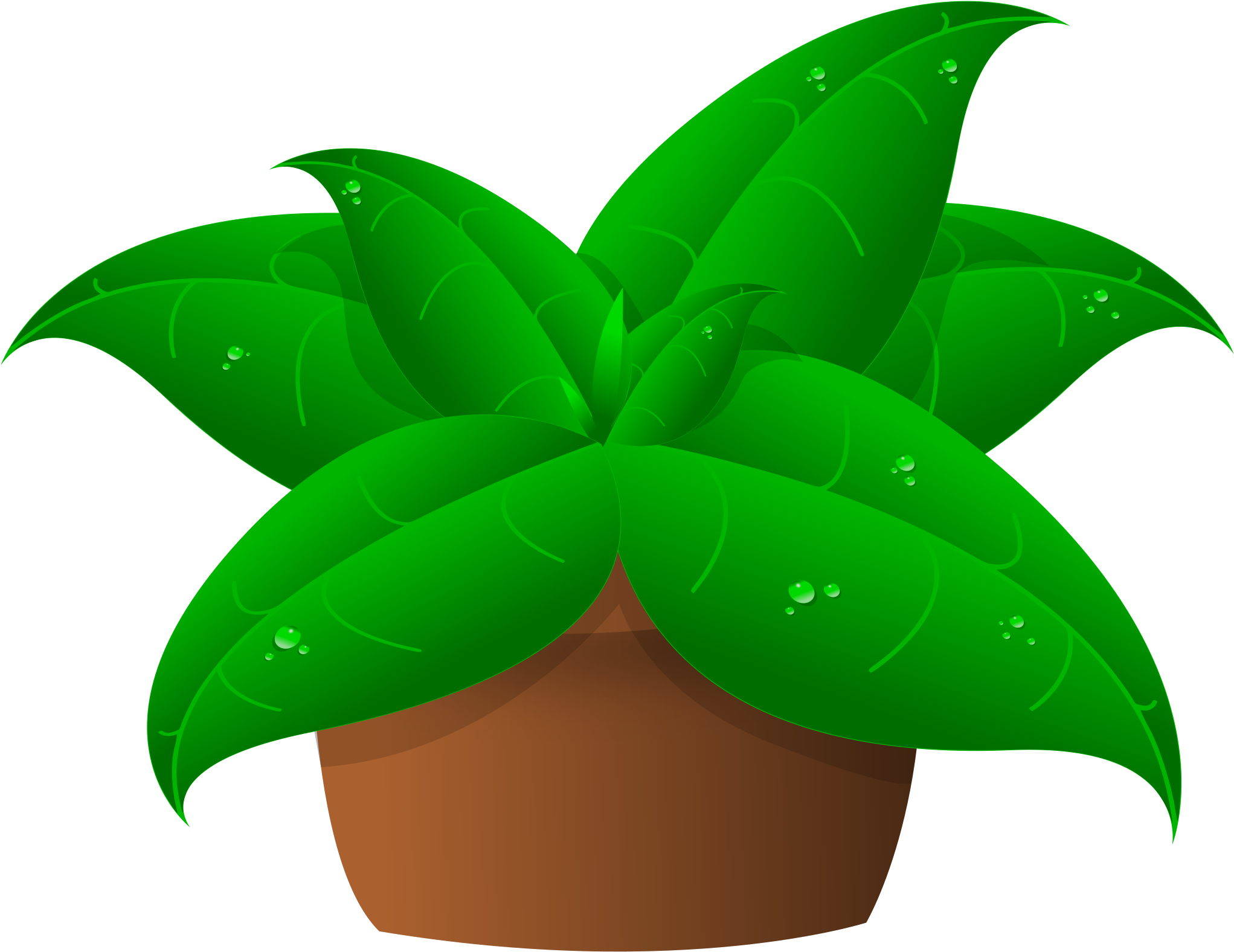 Clipart Of Plants In Pot - Plants Clipart (2400x2105)