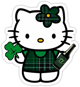 Hello Kitty St Patricks Day - Hello Kitty St Patricks Day (375x360)