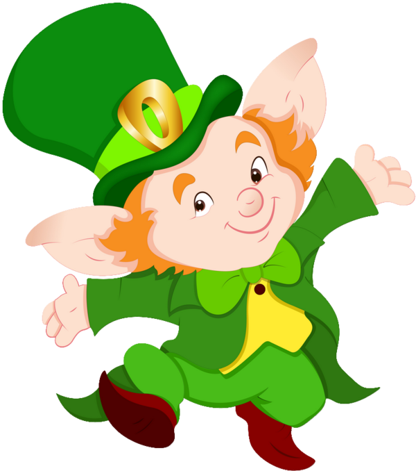 Leprechaun Elf Irish People Clip Art - Leprechaun Elf Irish People Clip Art (600x678)
