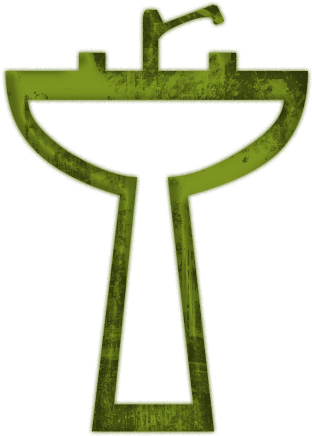 Clear Pedestal Sink Sinks Icon Icons Etc Clip Art - Symbol Of Free Standing Sink (512x512)