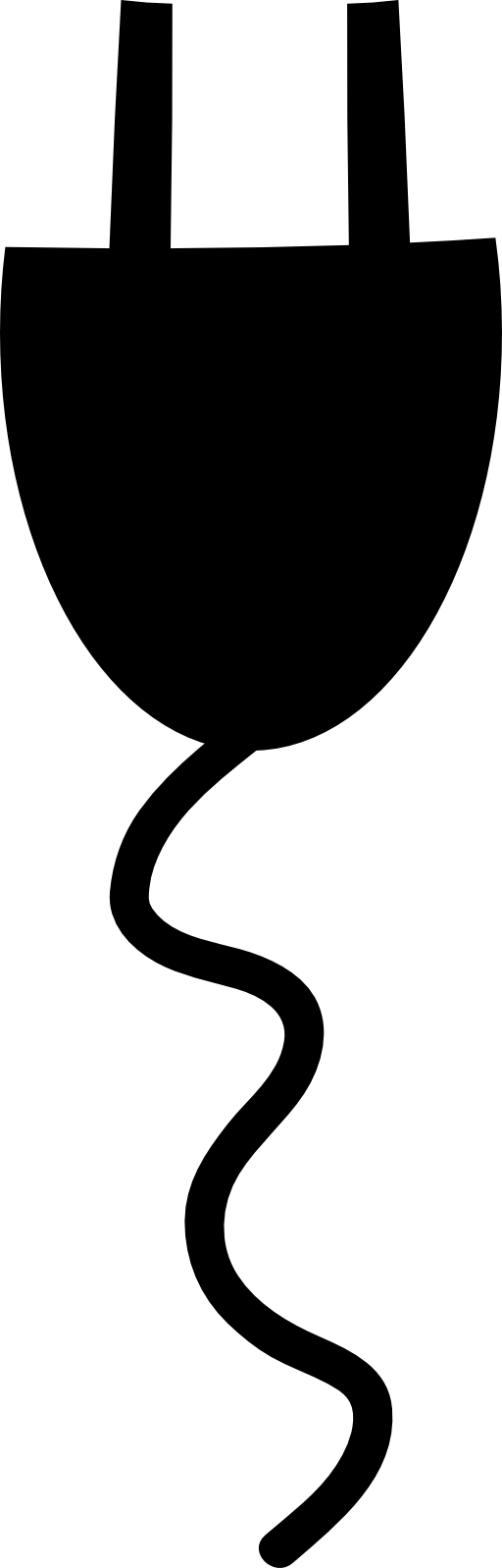 Socket Clipart - Electrical Plug Cord Clip Art (512x1598)