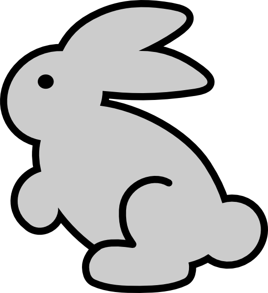 Bunny Clipart Black And White (1169x1280)