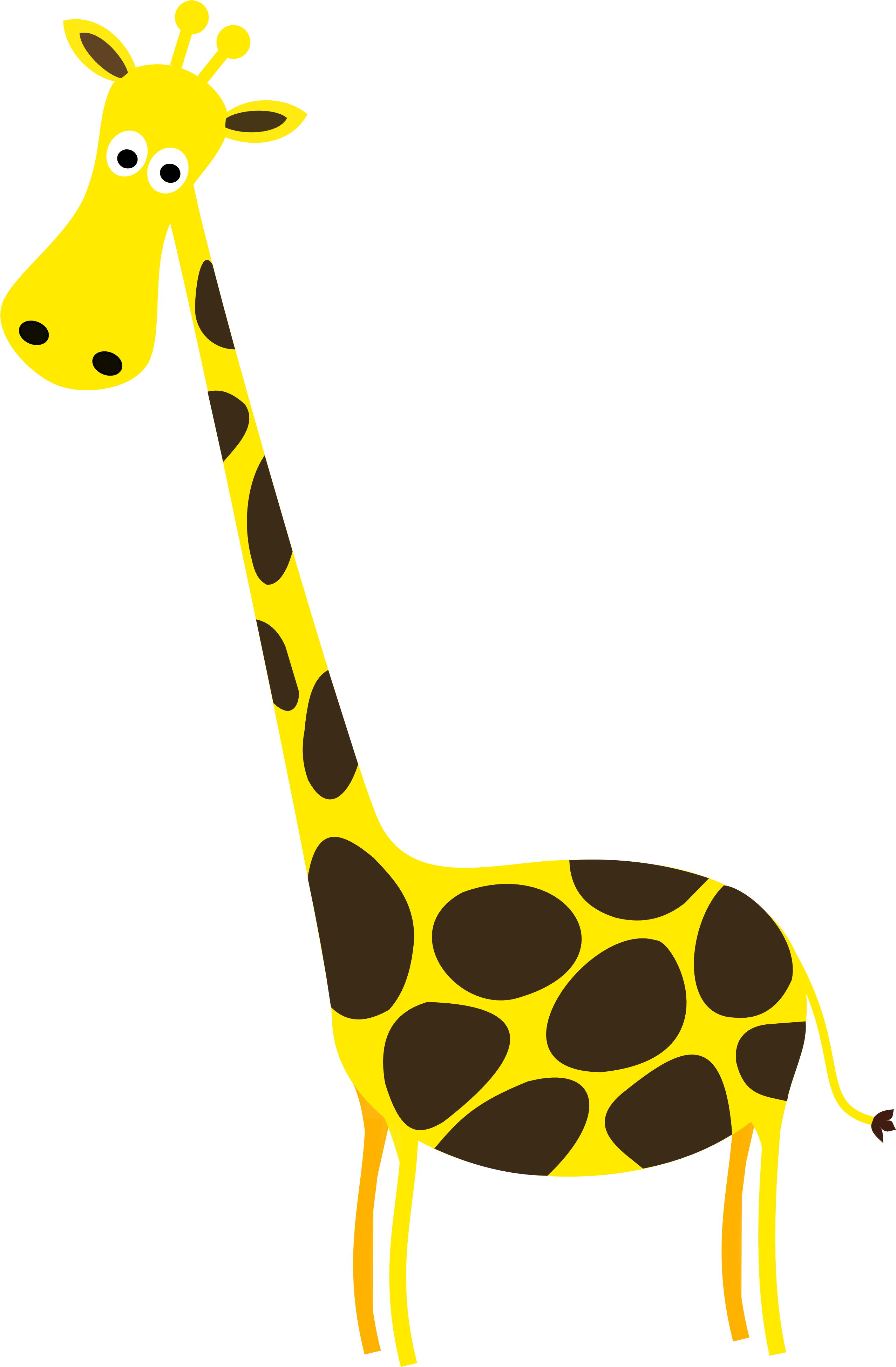 Giraffe Clip Art - Cartoon Giraffe (2555x3915)