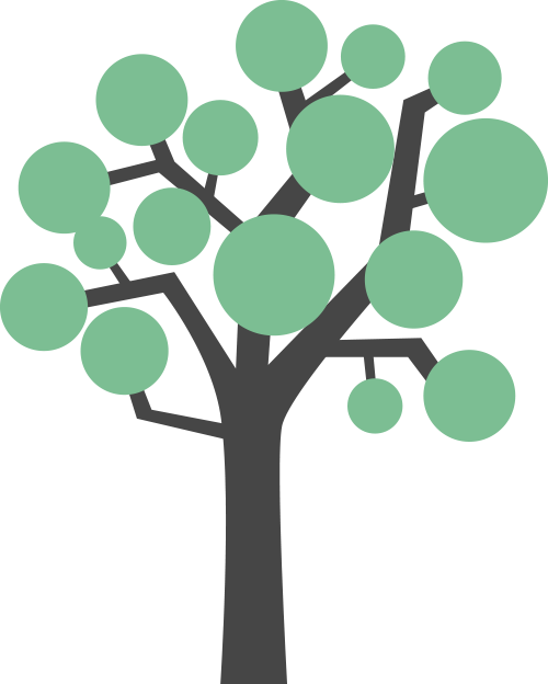 A Tree With Leaves Growing On It - Growing Tree Icon Png (500x624)