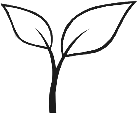 Grow - Black And White Plant Gardening Clip Art (500x500)