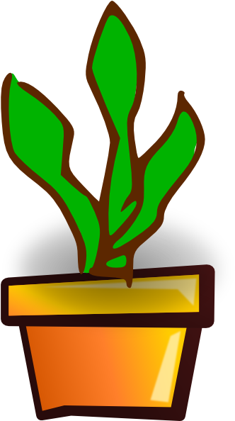 Clip Art House Plant Clipart Kid - Gambar Rumput Laut Animasi (342x593)