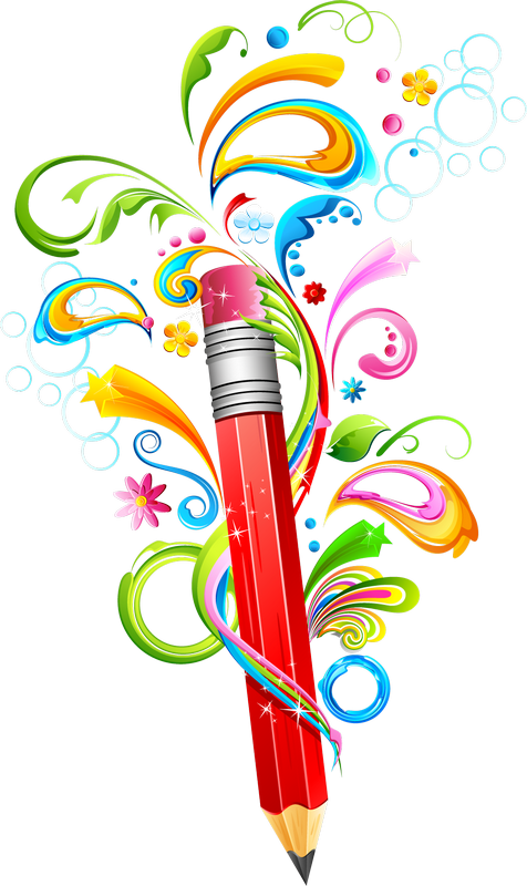 Clipart - Crayon École (476x800)