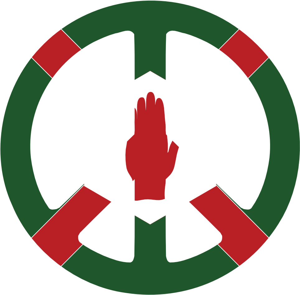 Northern Ireland Peace Symbol Flag 3 Cnd Logo Youtube - Color Wheel Complementary Colors (999x999)