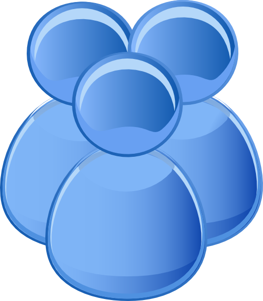 Users Blue Icon Png (522x597)
